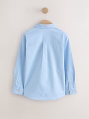 Blue Griffin Embroidery Single Oxford Shirt (3-16yrs) - Image 2 of 4