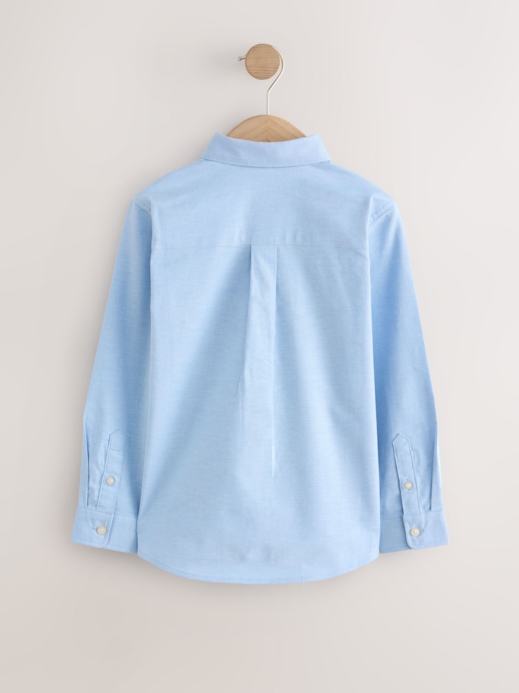 Blue Griffin Embroidery Single Oxford Shirt (3-16yrs) - Image 2 of 4 Blue Griffin Embroidery Single Oxford Shirt (3-16yrs) - Image 2 of 4