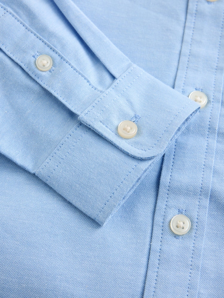 Blue Griffin Embroidery Single Oxford Shirt (3-16yrs) - Image 4 of 4 Blue Griffin Embroidery Single Oxford Shirt (3-16yrs) - Image 4 of 4