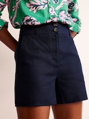 Boden Blue Westbourne 100% Linen Shorts - Image 2 of 6