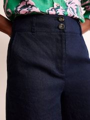 Boden Blue Westbourne 100% Linen Shorts - Image 5 of 6