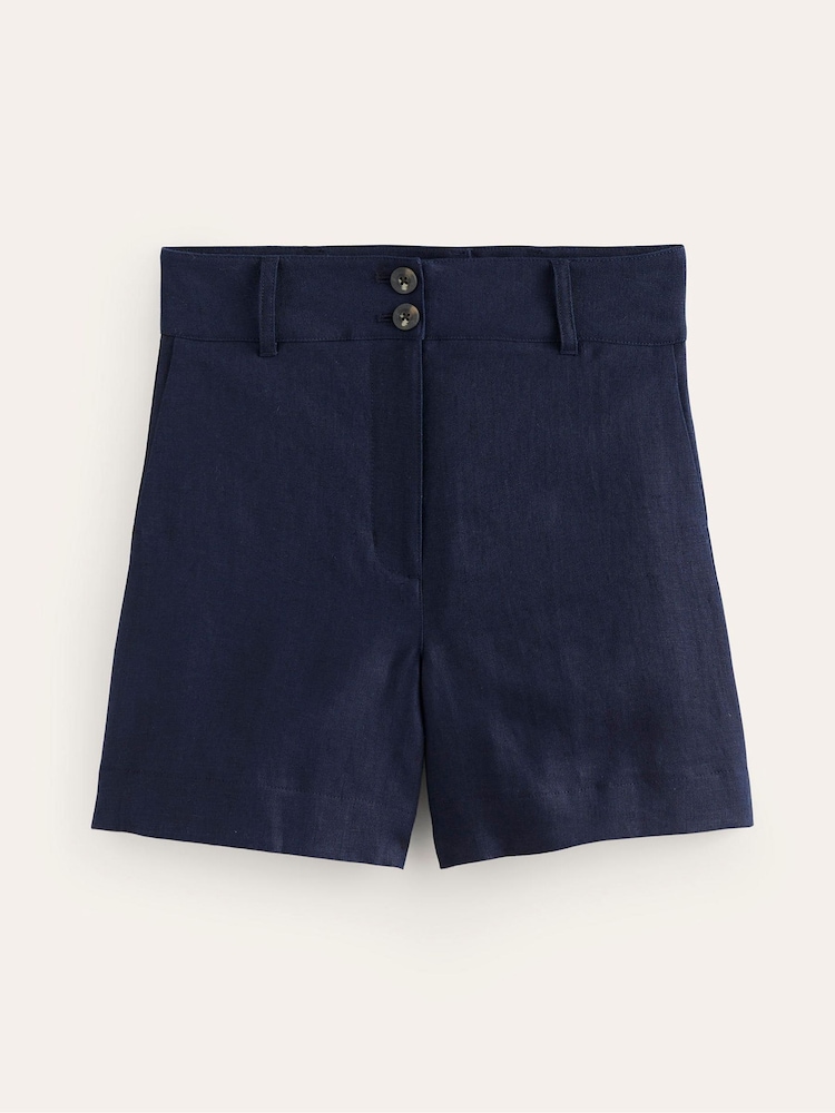 Boden Blue Westbourne 100% Linen Shorts - Image 6 of 6