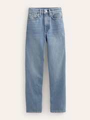 Boden Light Blue Mid Rise Tapered 100% Cotton Jeans - Image 8 of 8