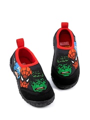 Vanilla Underground Black Kids Marvel Character Aqua Socks - Image 1 of 5