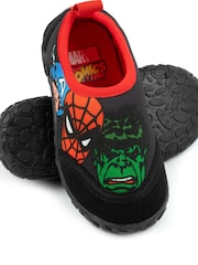 Vanilla Underground Black Kids Marvel Character Aqua Socks - Image 4 of 5
