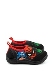 Vanilla Underground Black Kids Marvel Character Aqua Socks - Image 5 of 5