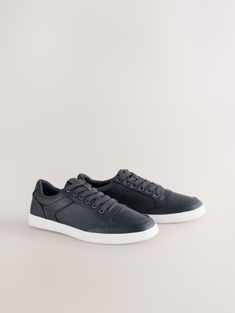 Navy Blue Smart Casual Trainers - Image 1 of 7