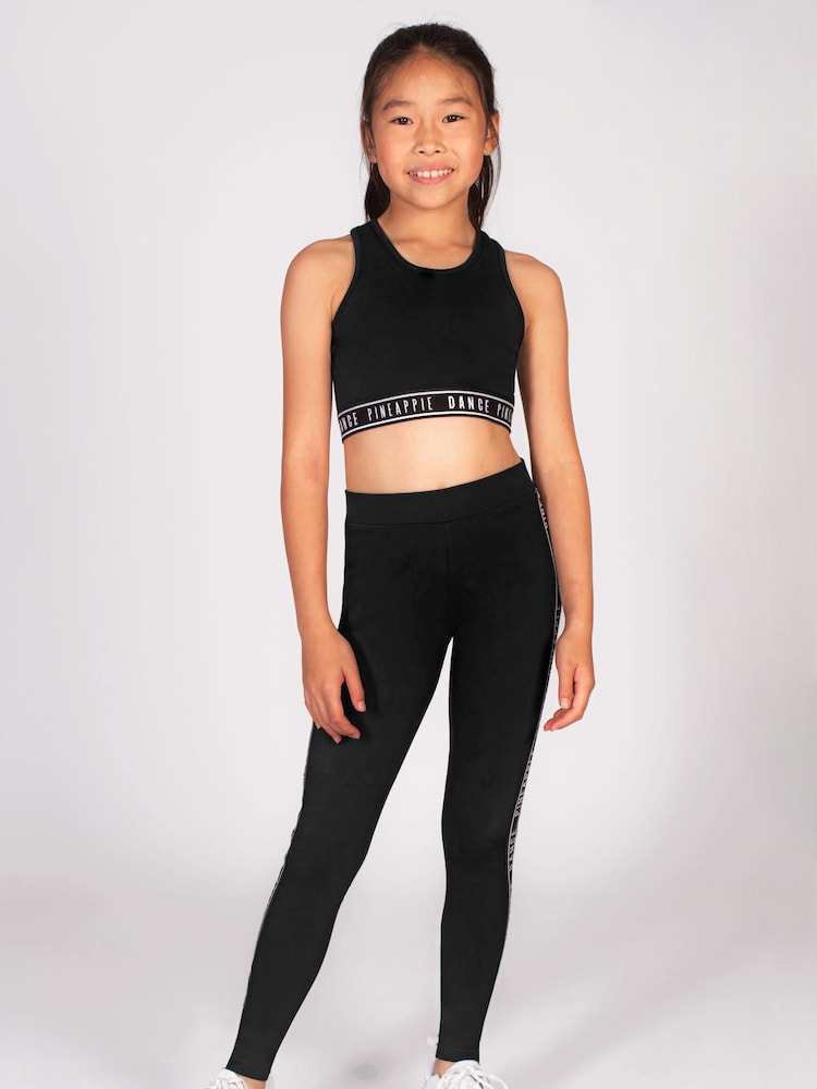 Pineapple Black Tape Hem Midi Crop Top - Image 2 of 6 Pineapple Black Tape Hem Midi Crop Top - Image 2 of 6