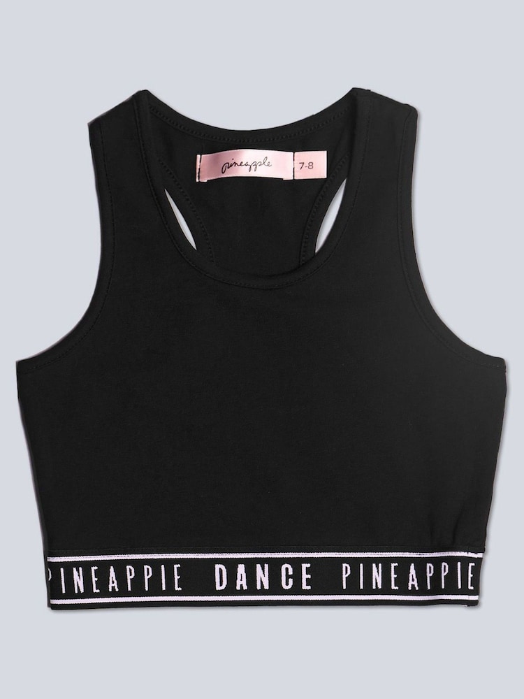 Pineapple Black Tape Hem Midi Crop Top - Image 5 of 6