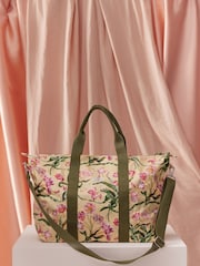 Cath Kidston Yellow Floral Fancy Print Cath Kidston Overnight Travel Bag - Image 3 of 8