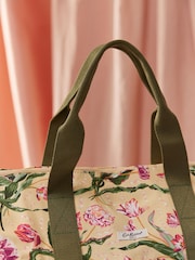 Cath Kidston Yellow Floral Fancy Print Cath Kidston Overnight Travel Bag - Image 5 of 8