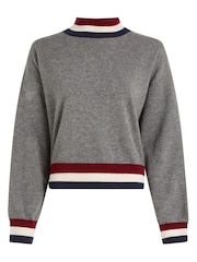 Tommy Hilfiger Grey Wool Blend Jumper With Cashmere - Image 4 of 6