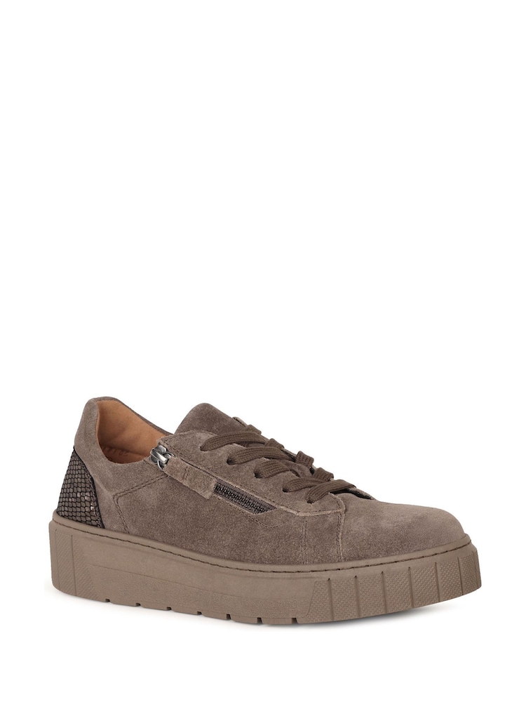 Gabor Brown Ferry Suede Trainers - Image 2 of 5 Gabor Brown Ferry Suede Trainers - Image 2 of 5