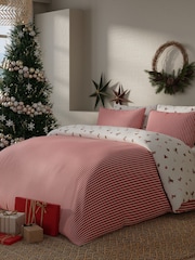 Vantona Red/Pink Christmas Icons Duvet Cover and Pillowcase Set - Image 5 of 5