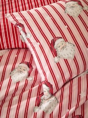 Vantona Pink Christmas Kitsch Santa Duvet Cover and Pillowcase Set - Image 4 of 5