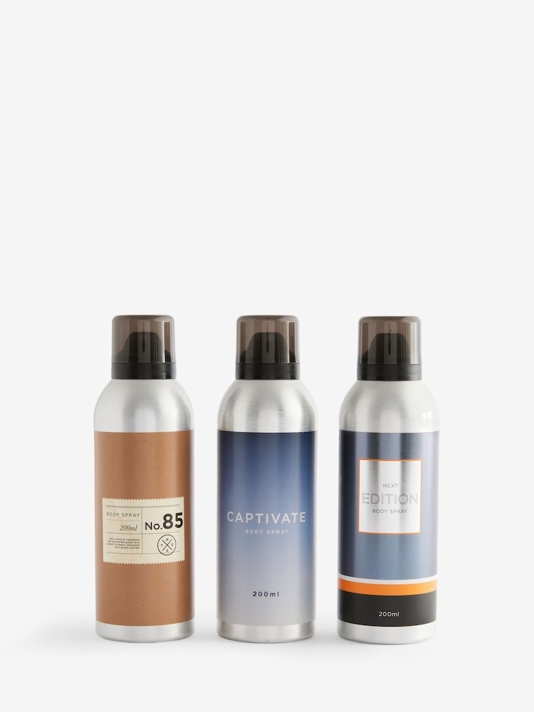 Set of 3 200ml Fragranced Body Sprays Gift Set - Image 4 of 4