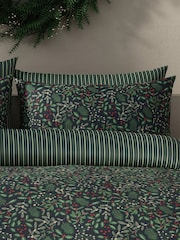 Vantona Green Christmas Foliage Duvet Cover and Pillowcase Set - Image 5 of 5