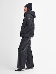 Barbour® International Black Barron Boxy Baffle Quilt Puffer Jacket - Image 4 of 7