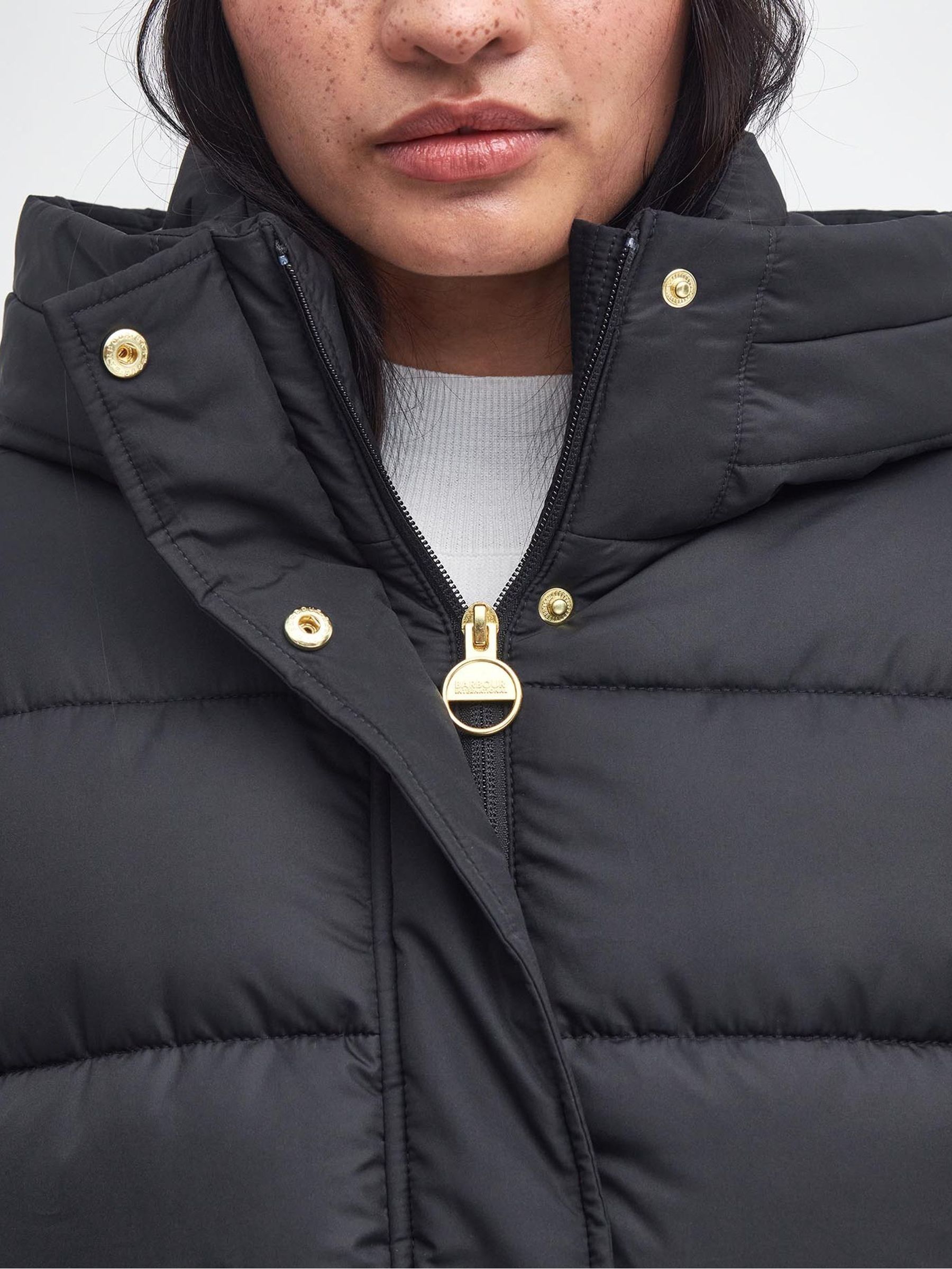 Buy Barbour® International Black Barron Boxy Baffle Quilt