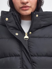 Barbour® International Black Barron Boxy Baffle Quilt Puffer Jacket - Image 6 of 7