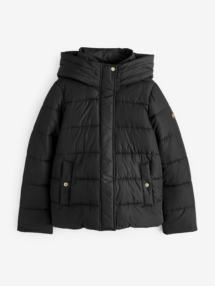 Barbour® International Black Barron Boxy Baffle Quilt Puffer Jacket - Image 7 of 7