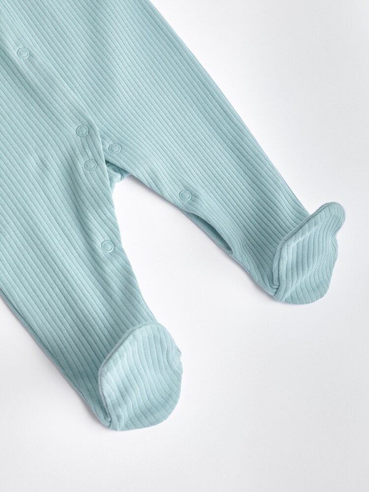 Blau/Grün/Gelb - Baby-Schlafanzüge aus 100 % Baumwolle im 3er-Pack (0–2 J.) - Bild 9 von 9