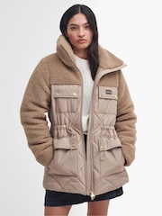 Barbour® International Jemison Box Quilt Teddy Fleece Jacket - Image 1 of 7