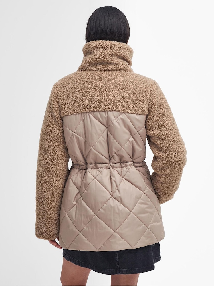 Barbour® International Jemison Box Quilt Teddy Fleece Jacket - Image 2 of 7