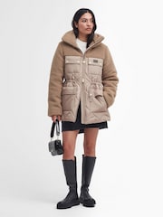 Barbour® International Jemison Box Quilt Teddy Fleece Jacket - Image 3 of 7