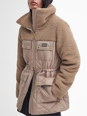 Barbour® International Jemison Box Quilt Teddy Fleece Jacket - Image 4 of 7
