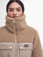 Barbour® International Jemison Box Quilt Teddy Fleece Jacket - Image 5 of 7