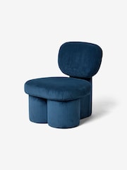 MADE.COM Steel Blue Thea Accent Chair - Image 5 of 6