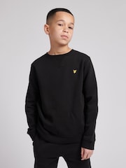 Lyle & Scott Black Classic Crew Neck Fleece Sweatshirt - Image 1 of 3
