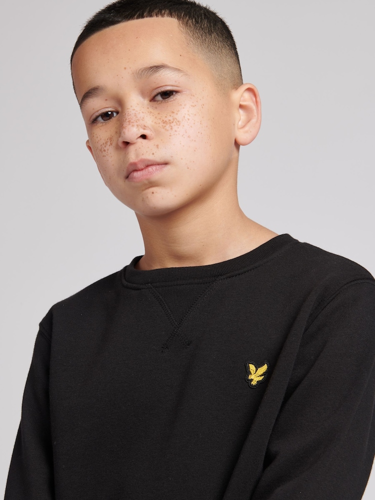 Lyle & Scott Black Classic Crew Neck Fleece Sweatshirt - Image 3 of 3