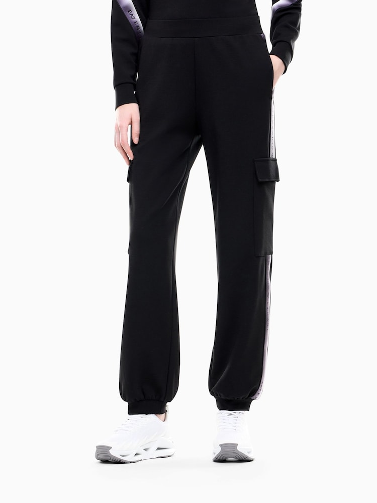 EA7 Black Regular-Fit Joggers - Image 1 of 5 EA7 Black Regular-Fit Joggers - Image 1 of 5