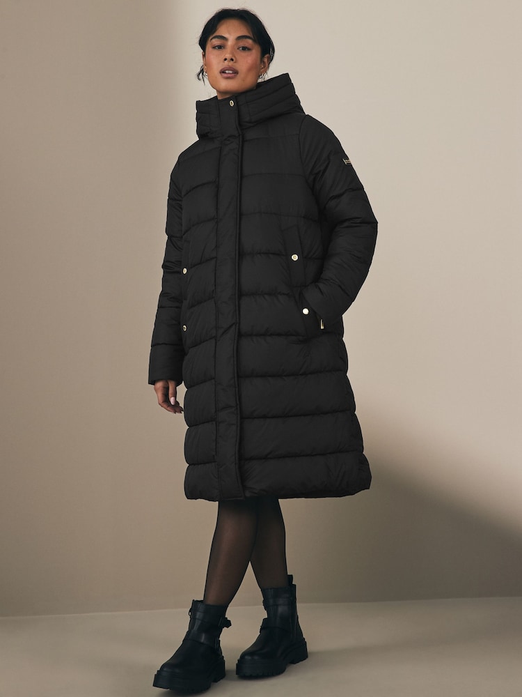 Barbour® International Barron Longline Baffle Quilt Puffer Coat - Image 1 of 7