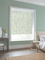 Laura Ashley Eau De Nil 100% Cotton Summer Palace Made to Measure Roman Blind - Image 5 of 6