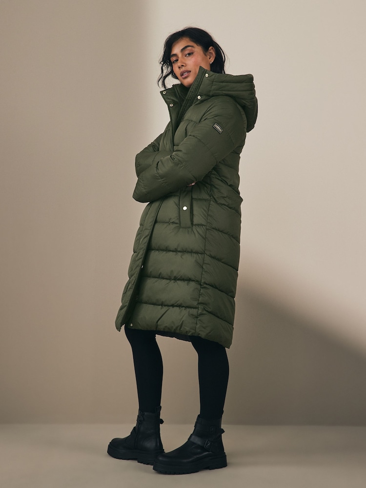 Barbour® International Barron Longline Baffle Quilt Puffer Coat - Image 2 of 7