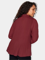 M&Co Red Pleated Bow Blouse - Image 2 of 4