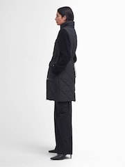 Barbour® International Beige Meir Boxed Mid Length Quilted Gilet - Image 3 of 7