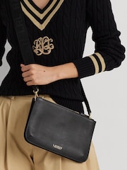 Lauren Ralph Lauren Medium Leather Landyn Cross-Body Bag - Image 1 of 13
