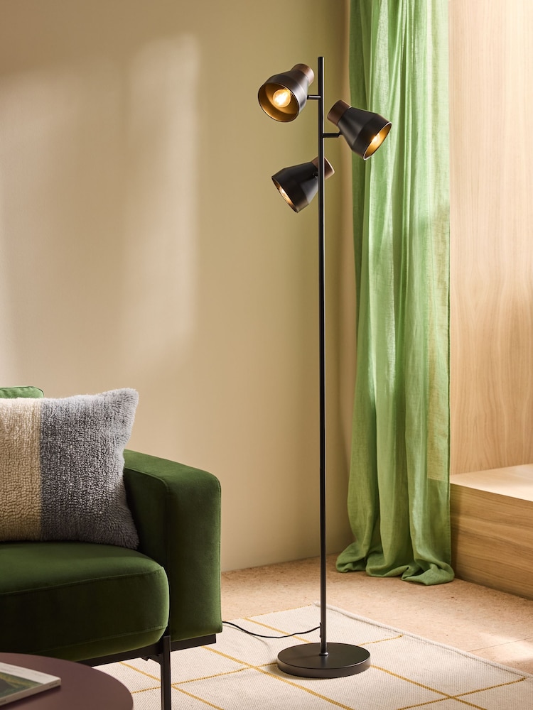 MADE.COM Black Albert Floor Lamp - Image 1 of 5