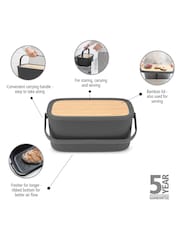 Brabantia Dark Grey Nic Bread Bin - Image 2 of 6