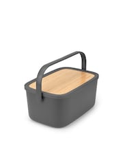 Brabantia Dark Grey Nic Bread Bin - Image 3 of 6