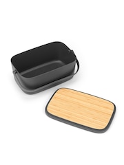 Brabantia Dark Grey Nic Bread Bin - Image 4 of 6