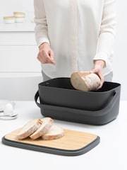 Brabantia Dark Grey Nic Bread Bin - Image 5 of 6