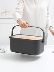 Brabantia Dark Grey Nic Bread Bin - Image 6 of 6