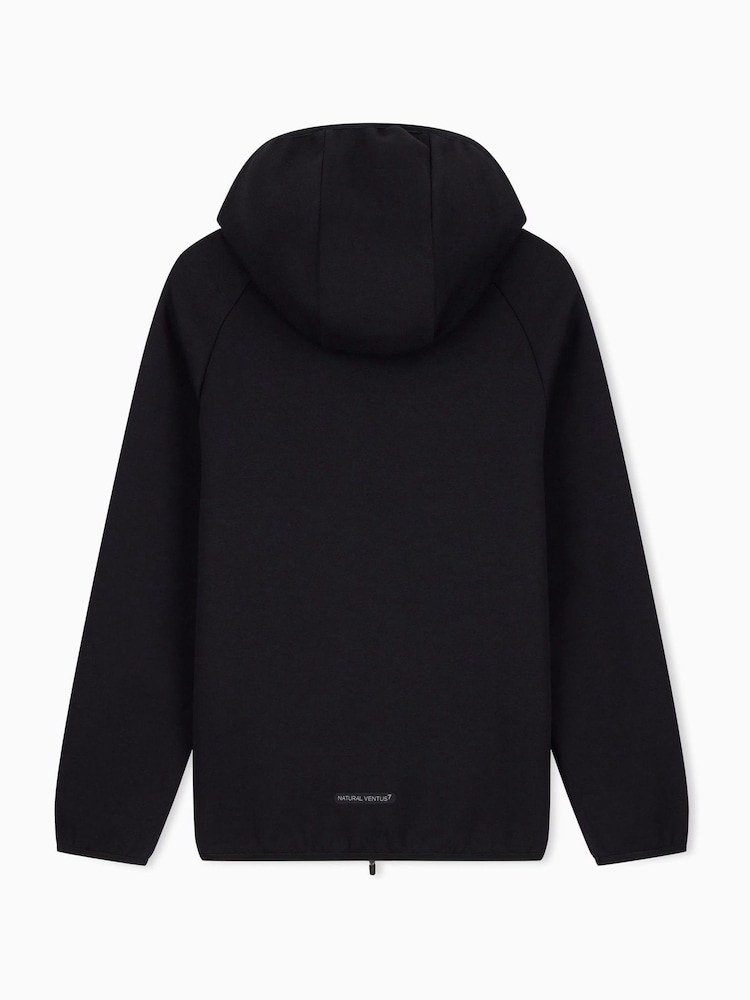 EA7 Black Regular-Fit Logo Sweat Top - Image 2 of 3