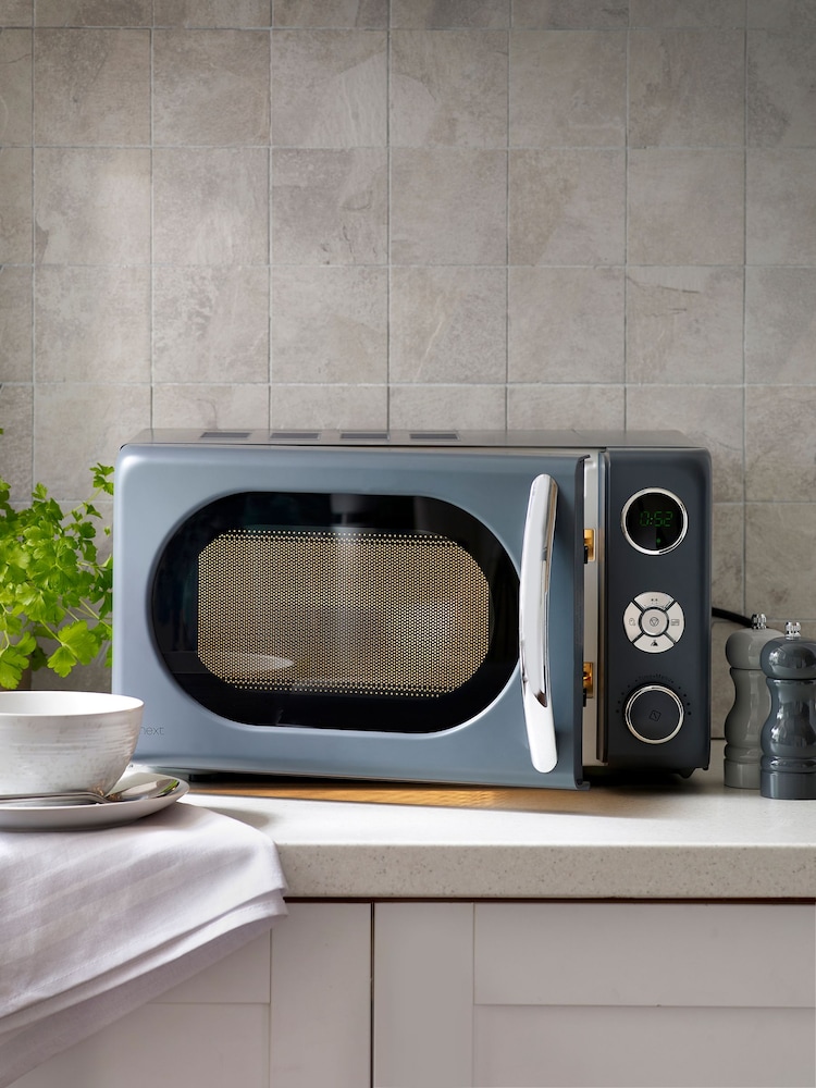 Dark Grey Digital 800W 20L Microwave - Image 2 of 9