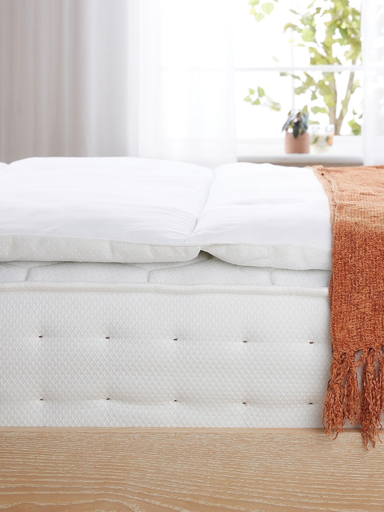 Slumberdown Quilted Temperature Regulating Mattress Protector - Image 1 of 6 Slumberdown Quilted Temperature Regulating Mattress Protector - Image 1 of 6